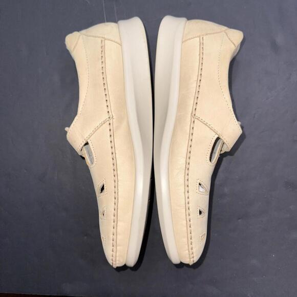 SAS Roamer Mary Jane Shoes Women's 10W Brown Leather Comfort Fisherman Loafers - Picture 2 of 13